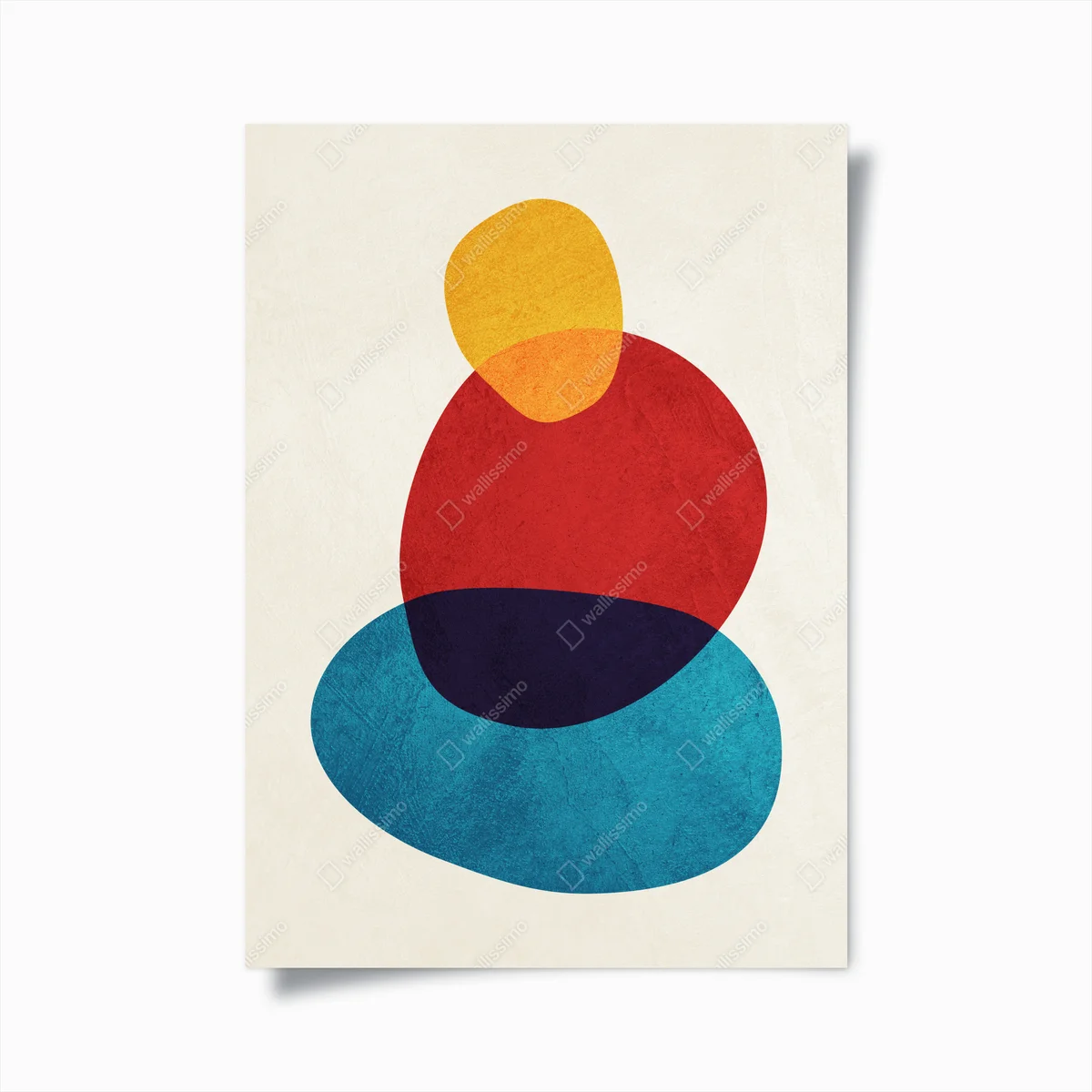 Poster bunte abstrakte geschichtete formen • Poster bei Wallnifity® Poster bunte abstrakte geschichtete formen • Poster bei Wallnifity®