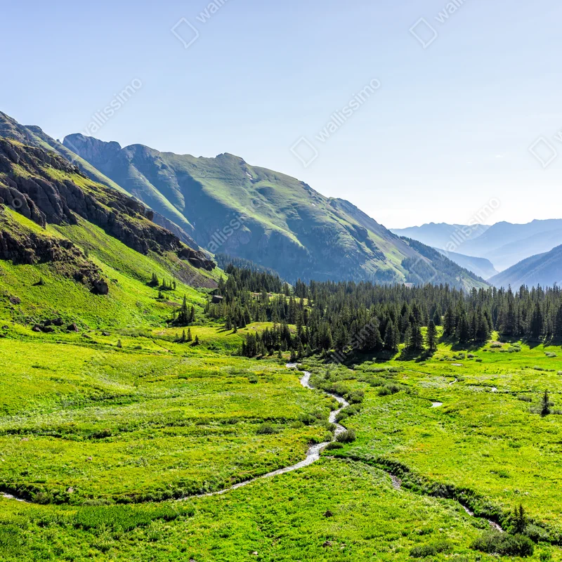 Leinwandbild ruhiges alpenthal Leinwandbild ruhiges alpenthal