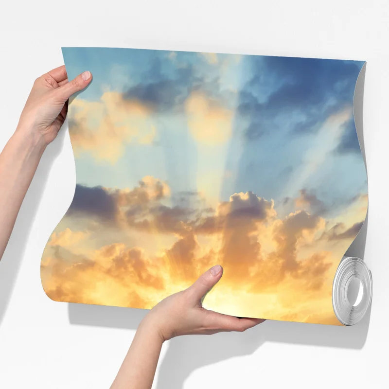 Fototapete sonnenuntergang an der felsigen küste Fototapete sonnenuntergang an der felsigen küste