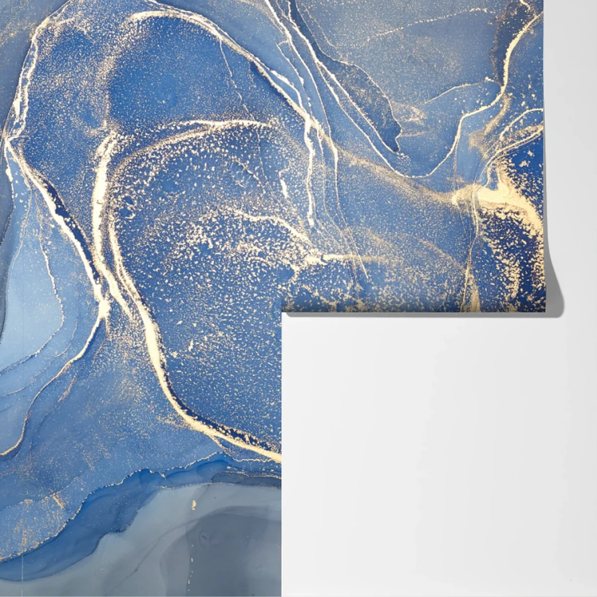 Fototapeta oceaniczny niebieski marmur ze złotymi żyłkami Fototapeta oceaniczny niebieski marmur ze złotymi żyłkami