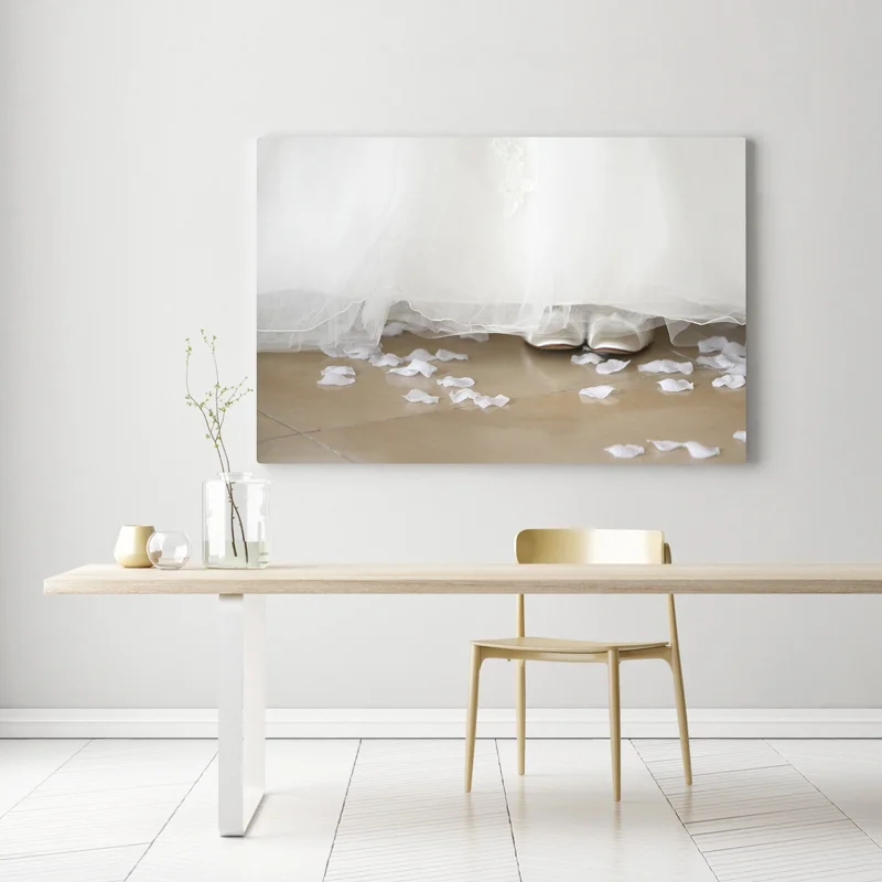 Leinwandbild Brautschuhe • Leinwandbilder bei Wallnifity® Leinwandbild Brautschuhe • Leinwandbilder bei Wallnifity®