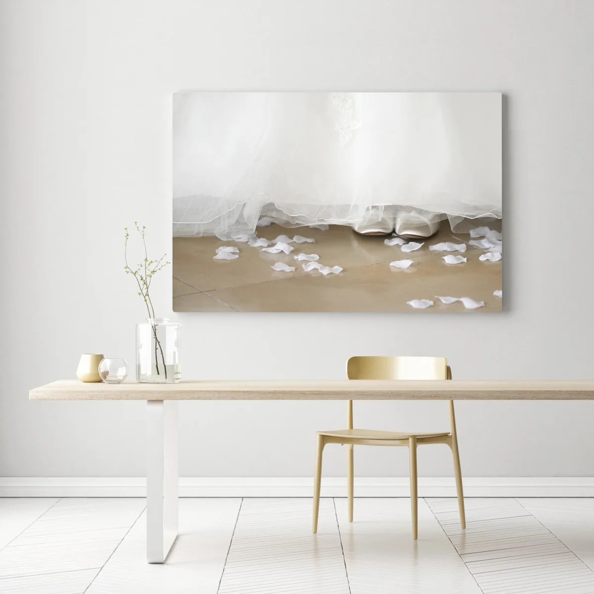 Leinwandbild Brautschuhe • Leinwandbilder bei Wallnifity® Leinwandbild Brautschuhe • Leinwandbilder bei Wallnifity®