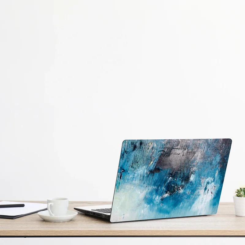 Laptop-Aufkleber tiefblaue abstrakte struktur Laptop-Aufkleber tiefblaue abstrakte struktur