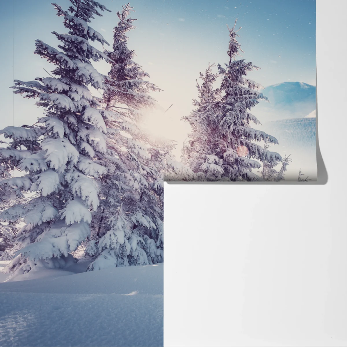 Fototapete majestätische winterlandschaft der Karpaten Fototapete majestätische winterlandschaft der Karpaten