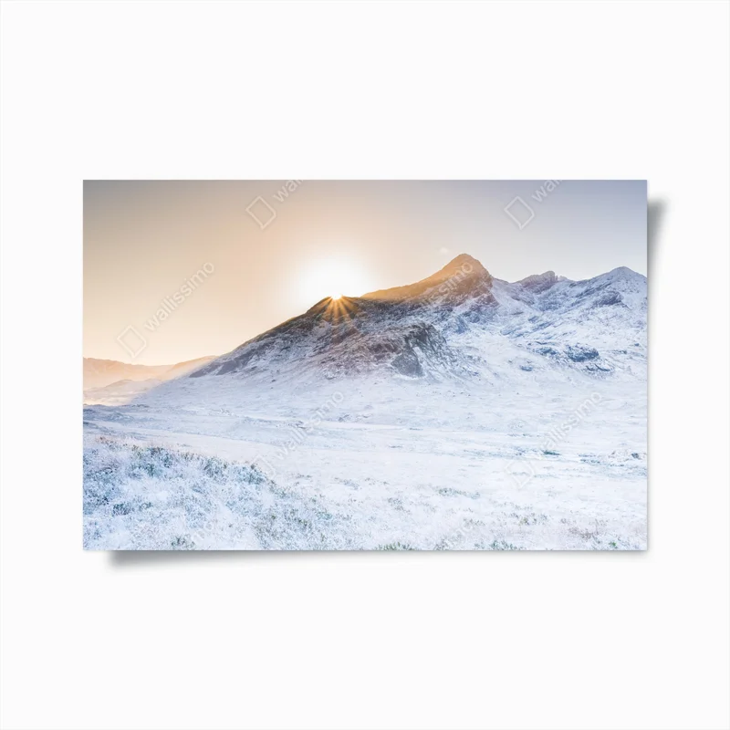 Poster verschneiter sonnenaufgang über Cuillin Hills • Poster bei Wallnifity® Poster verschneiter sonnenaufgang über Cuillin Hills • Poster bei Wallnifity®