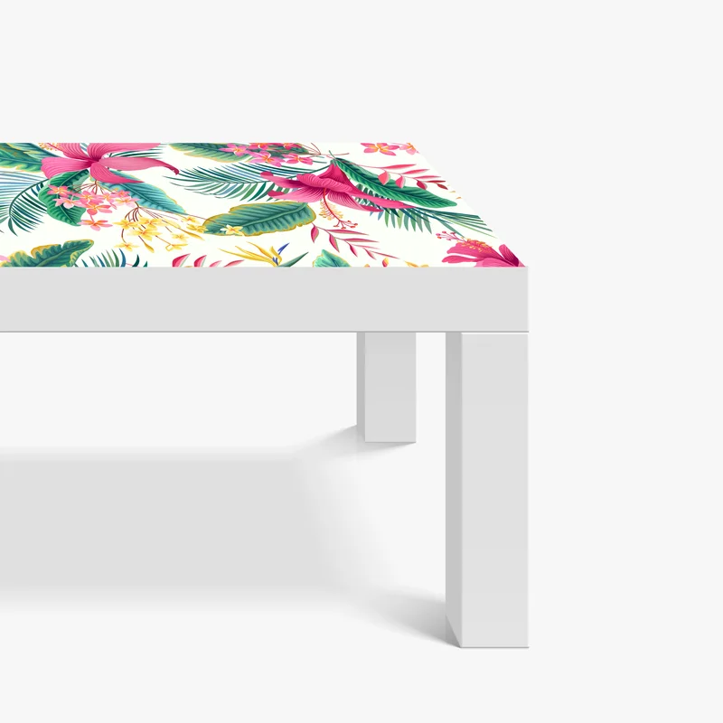 Tischaufkleber und Schreibtischaufkleber tropisches botanisches blumenmuster