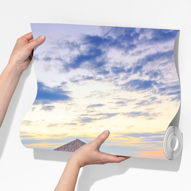 Fototapete ruhiger hölzerner steg bei sonnenuntergang Fototapete ruhiger hölzerner steg bei sonnenuntergang