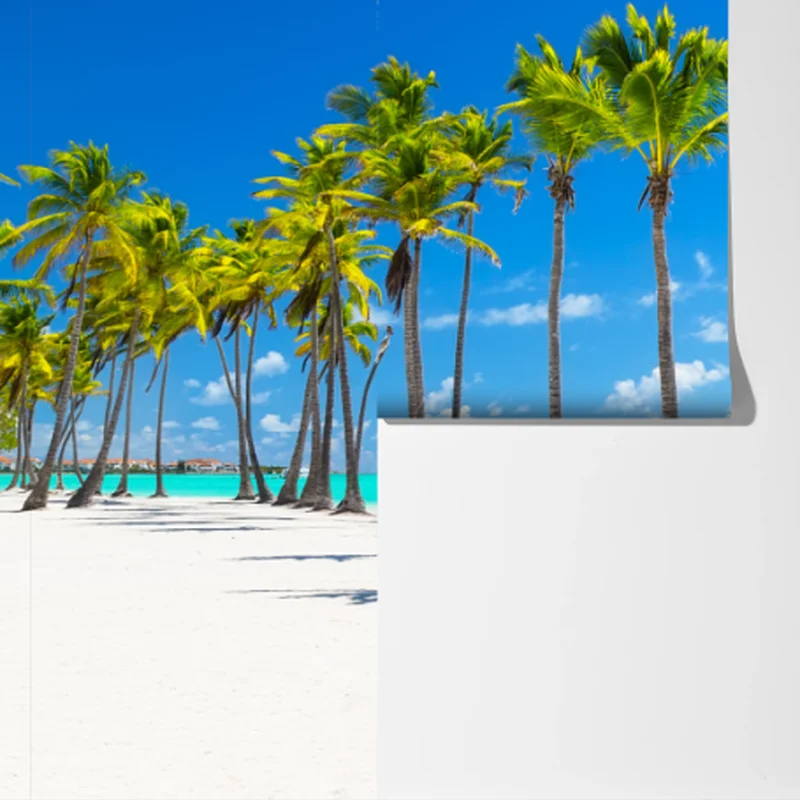 Fototapete tropisches strandpanorama in Punta Cana Fototapete tropisches strandpanorama in Punta Cana