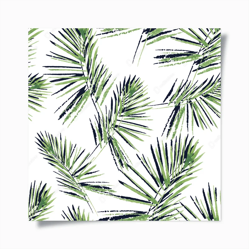 Poster Palmblättermuster. nahtlos, handbemalt, Aquarellmuster. Vektorhintergrund. • Poster bei Wallnifity® Poster Palmblättermuster. nahtlos, handbemalt, Aquarellmuster. Vektorhintergrund. • Poster bei Wallnifity®