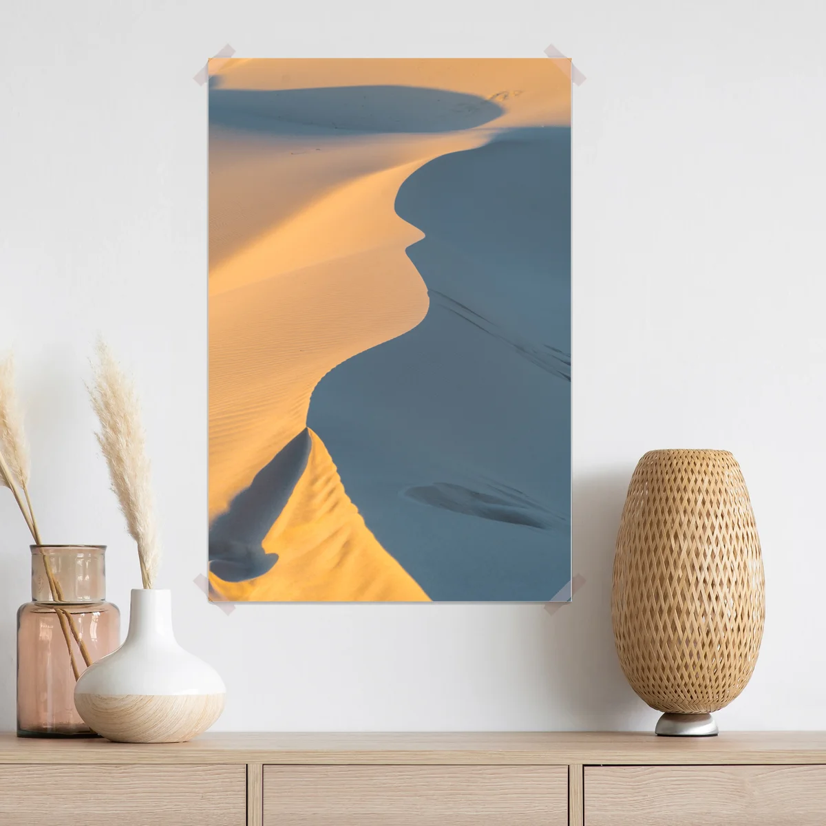 Poster goldene dünenkurven Poster goldene dünenkurven