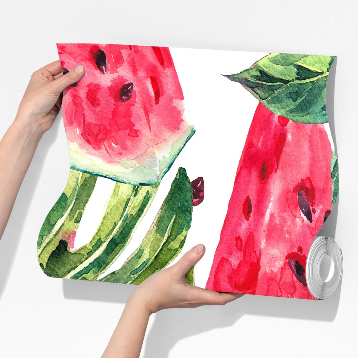 Fototapete aquarell wassermelonen sommermuster Fototapete aquarell wassermelonen sommermuster