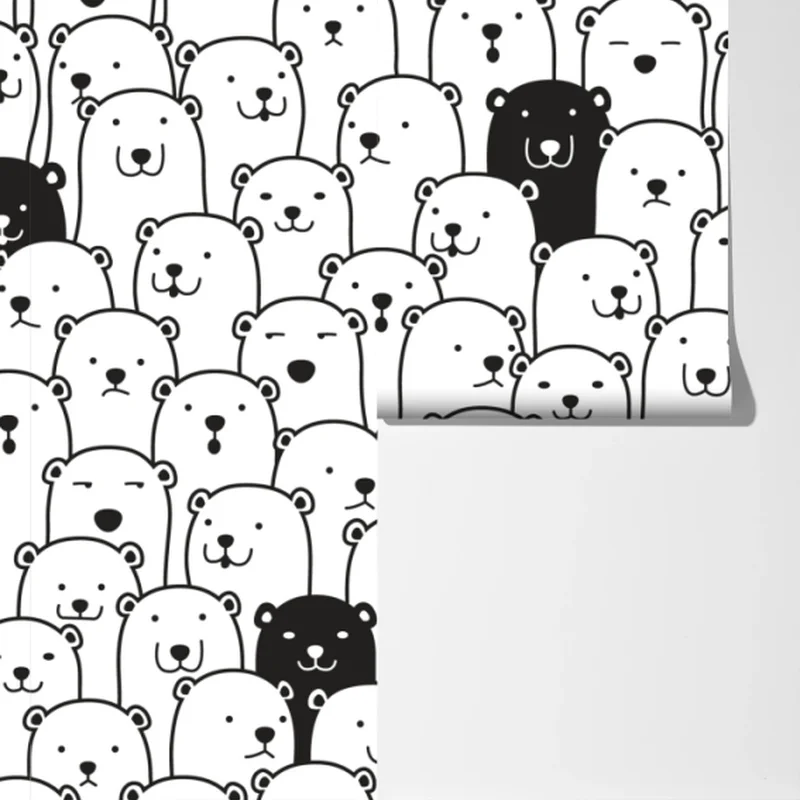 Fototapete niedliches muster mit bären Fototapete niedliches muster mit bären