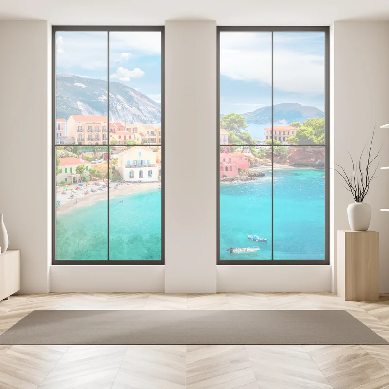 Fensteraufkleber Assos küstenblick, Kefalonia