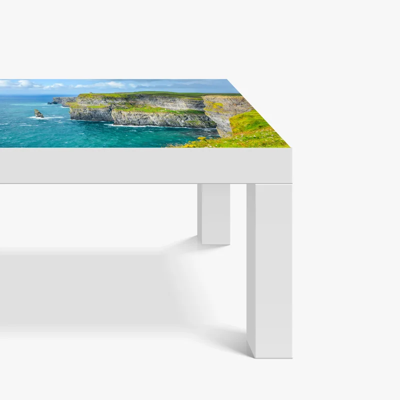 Tischaufkleber und Schreibtischaufkleber dramatische küstenklippen mit meerblick Tischaufkleber und Schreibtischaufkleber dramatische küstenklippen mit meerblick