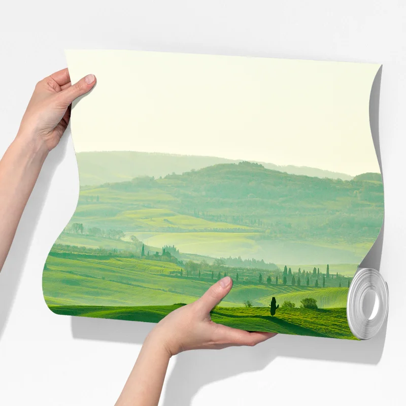 Fototapete sonnige sanft hügelnde landschaft der Toskana Fototapete sonnige sanft hügelnde landschaft der Toskana