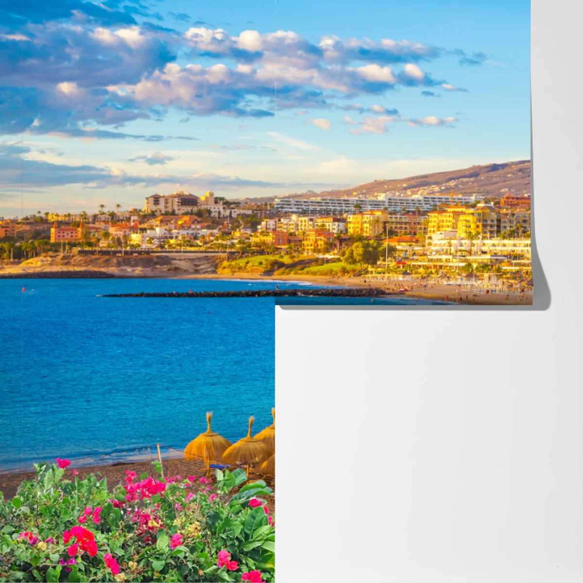 Fototapete sonniger strand Torviscas, Teneriffa Fototapete sonniger strand Torviscas, Teneriffa