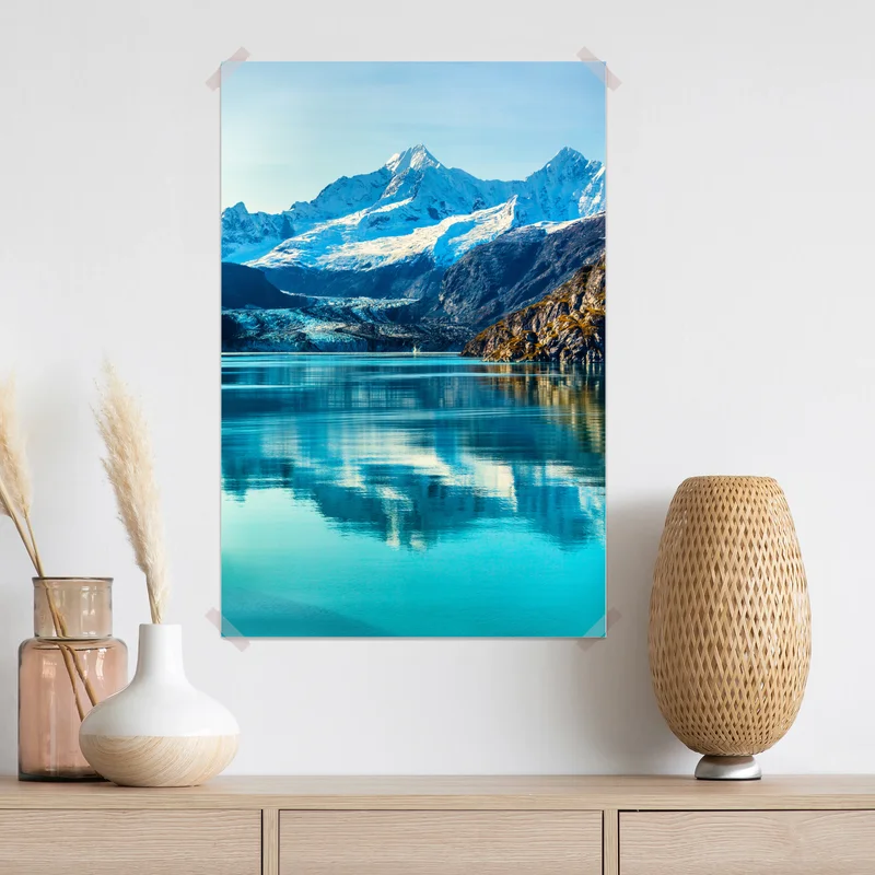 Poster ruhiger türkisfarbener bergsee Poster ruhiger türkisfarbener bergsee