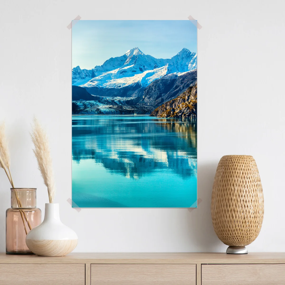 Poster ruhiger türkisfarbener bergsee Poster ruhiger türkisfarbener bergsee