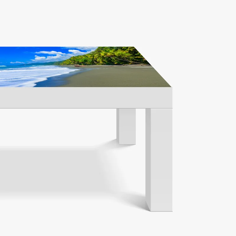 Tischaufkleber und Schreibtischaufkleber wilder strand bei Corcovado, Costa Rica