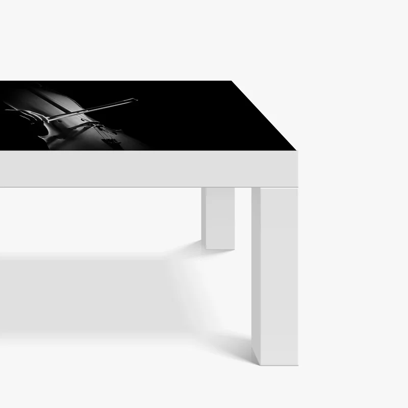 Tischaufkleber und Schreibtischaufkleber elegantes cello in monochrom