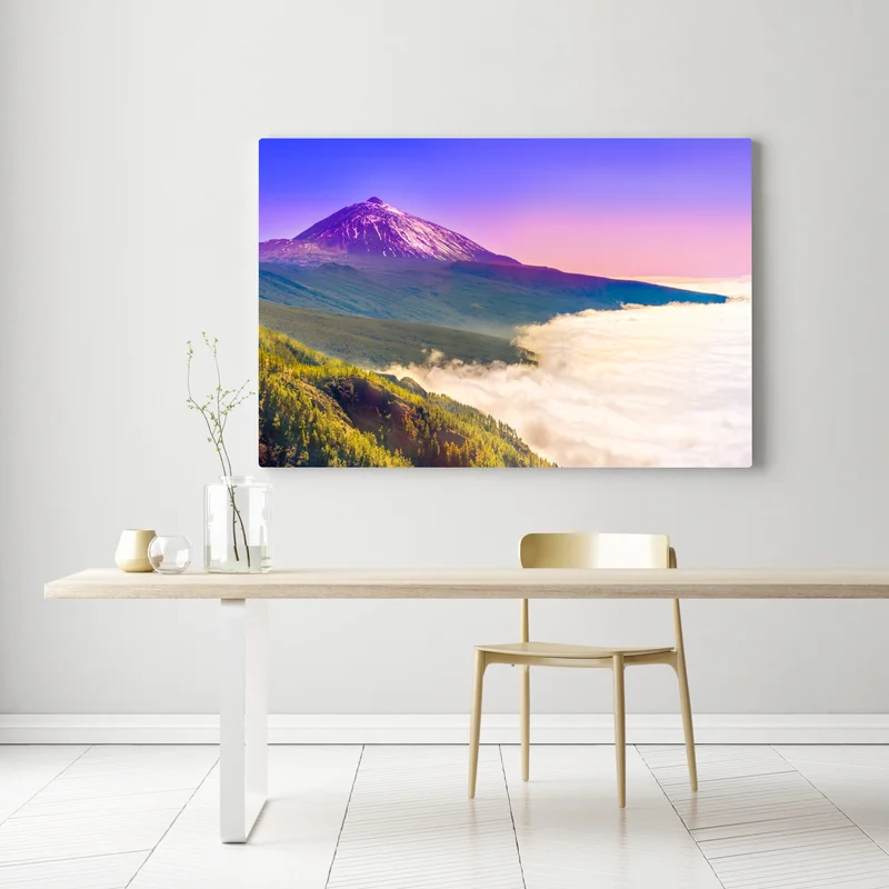 Leinwandbild vulkanischer gipfel Teide über einem meer aus wolken Leinwandbild vulkanischer gipfel Teide über einem meer aus wolken
