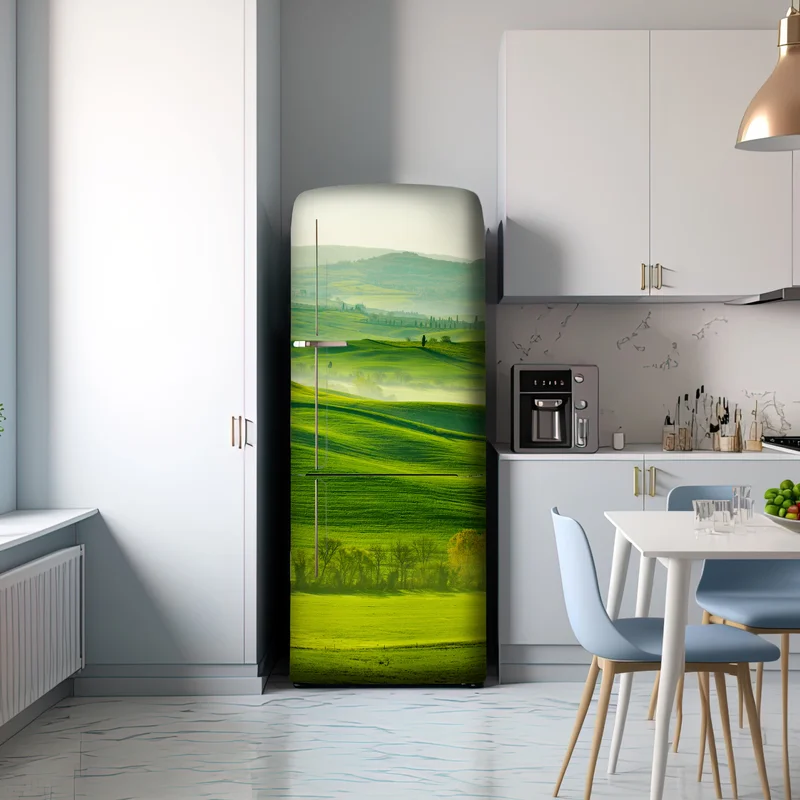 Kühlschrankaufkleber sonnige sanft hügelnde landschaft der Toskana