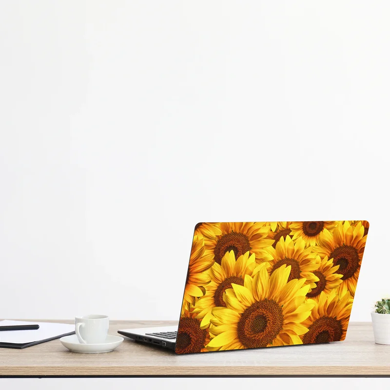 Laptop-Aufkleber goldene sonnenblumen