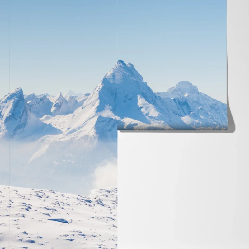 Fototapeta spokojna panorama zaśnieżonych gór Fototapeta spokojna panorama zaśnieżonych gór