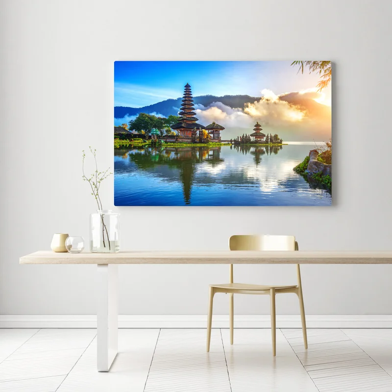 Leinwandbild Pura Ulun Danu Bratan bei sonnenaufgang Leinwandbild Pura Ulun Danu Bratan bei sonnenaufgang