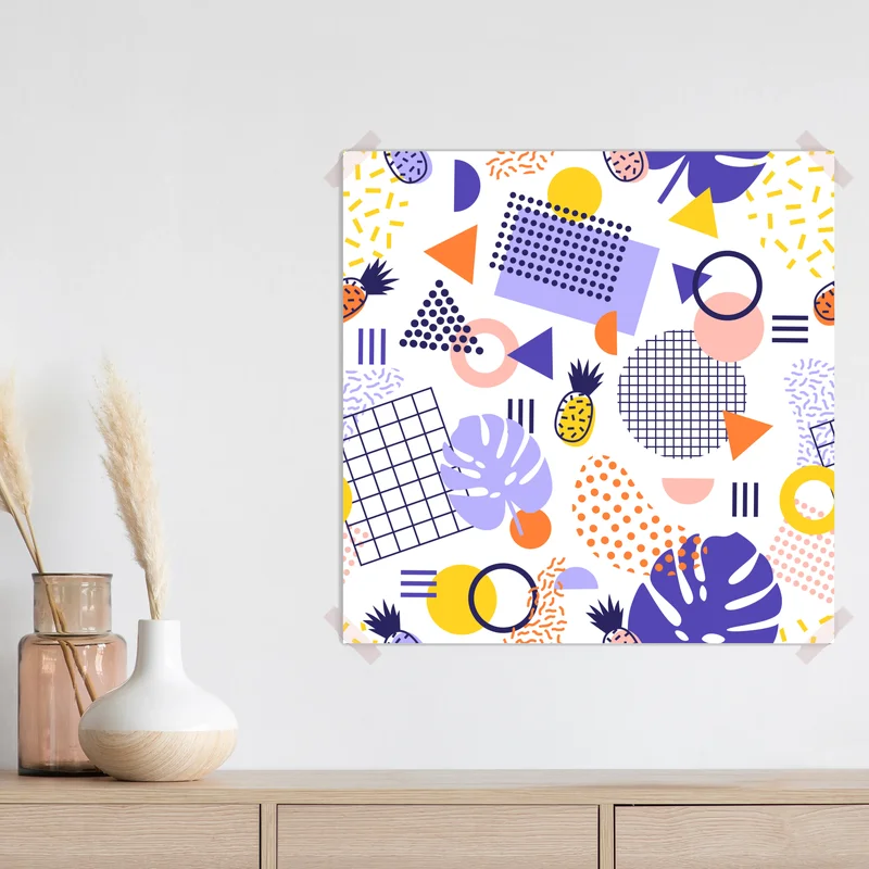 Poster verspieltes tropisches geometrisches muster Poster verspieltes tropisches geometrisches muster