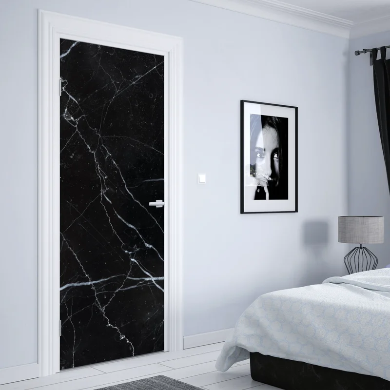 Türaufkleber schwarze marquina marmorstruktur für moderne interieur Türaufkleber schwarze marquina marmorstruktur für moderne interieur