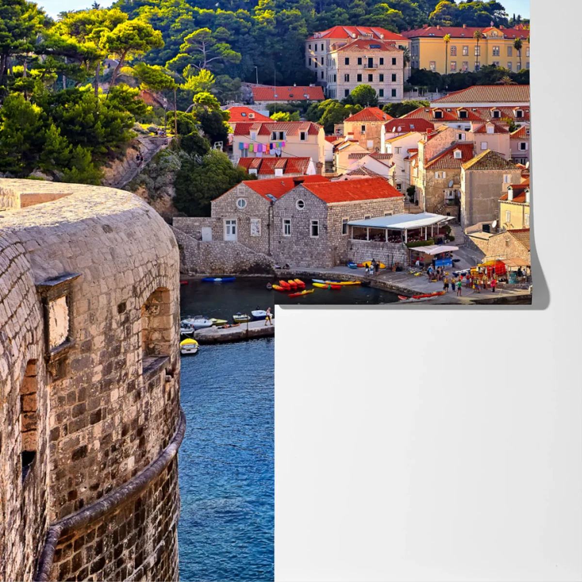 Fototapete Dubrovnik alte stadt am meer Fototapete Dubrovnik alte stadt am meer