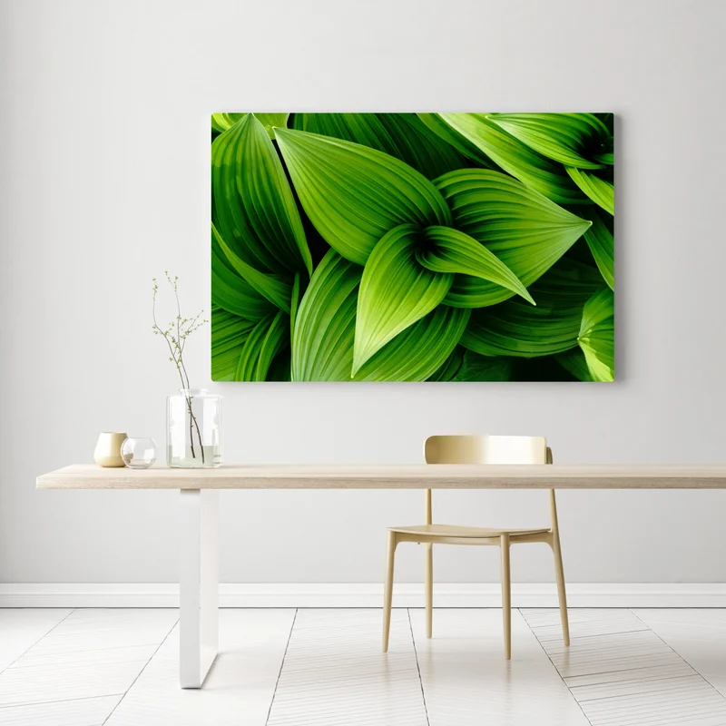 Leinwandbild üppige grüne blätter Leinwandbild üppige grüne blätter