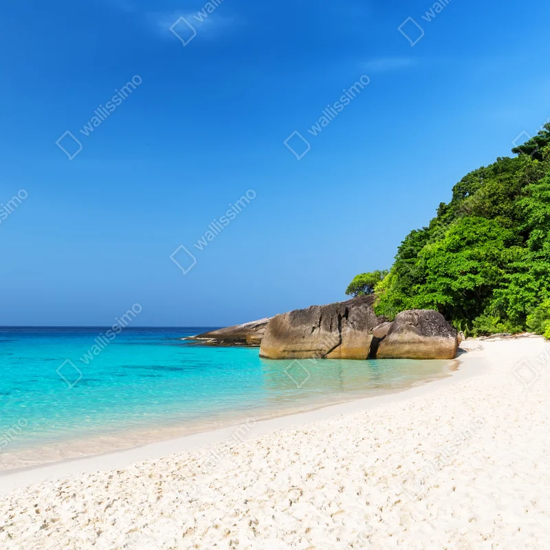 Naklejka na okno Wyspy Similan turkusowa plaża Naklejka na okno Wyspy Similan turkusowa plaża