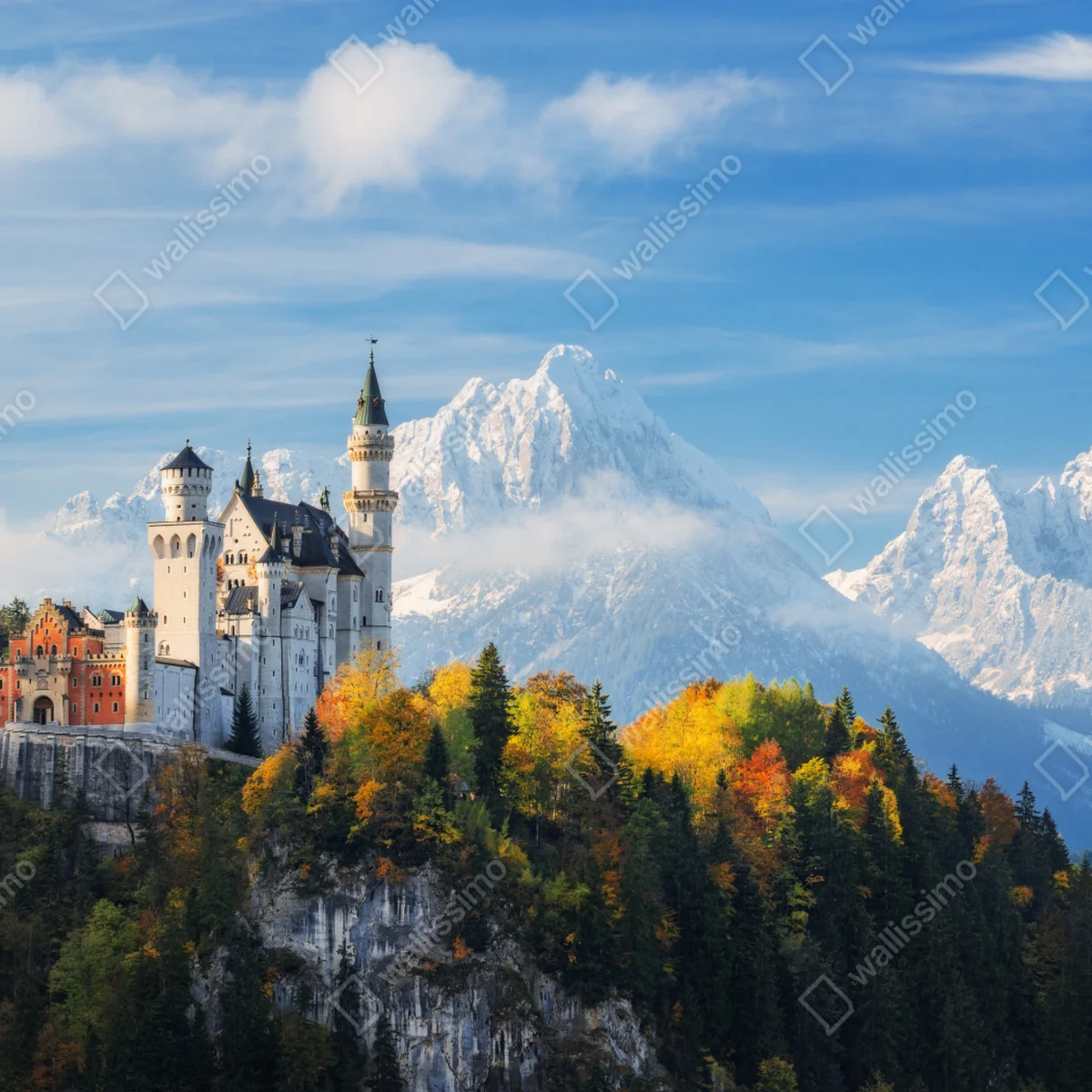 Laptop-Aufkleber märchenschloss in den Alpen Laptop-Aufkleber märchenschloss in den Alpen
