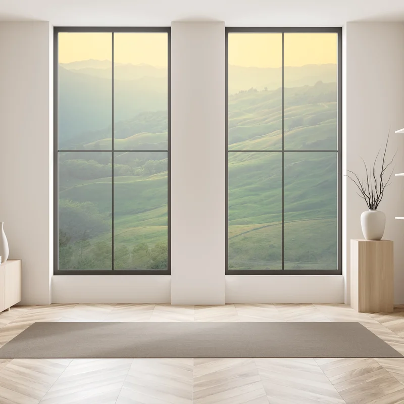 Fensteraufkleber hügel von Nordkalifornien bei sonnenuntergang Fensteraufkleber hügel von Nordkalifornien bei sonnenuntergang