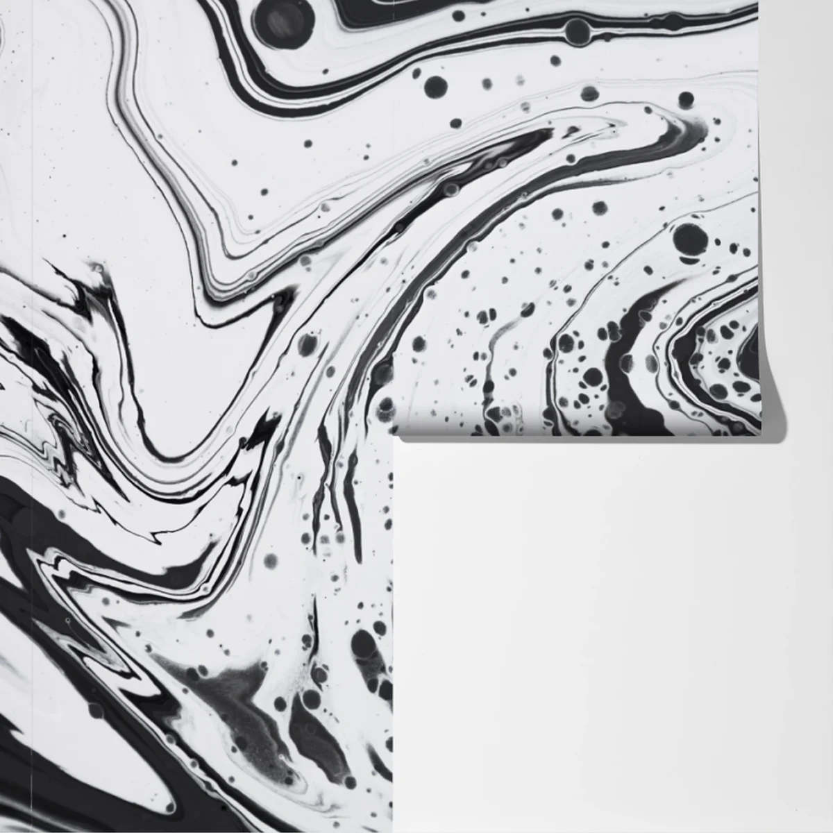 Fototapeta czarno-biała marmurowa abstrakcja Fototapeta czarno-biała marmurowa abstrakcja