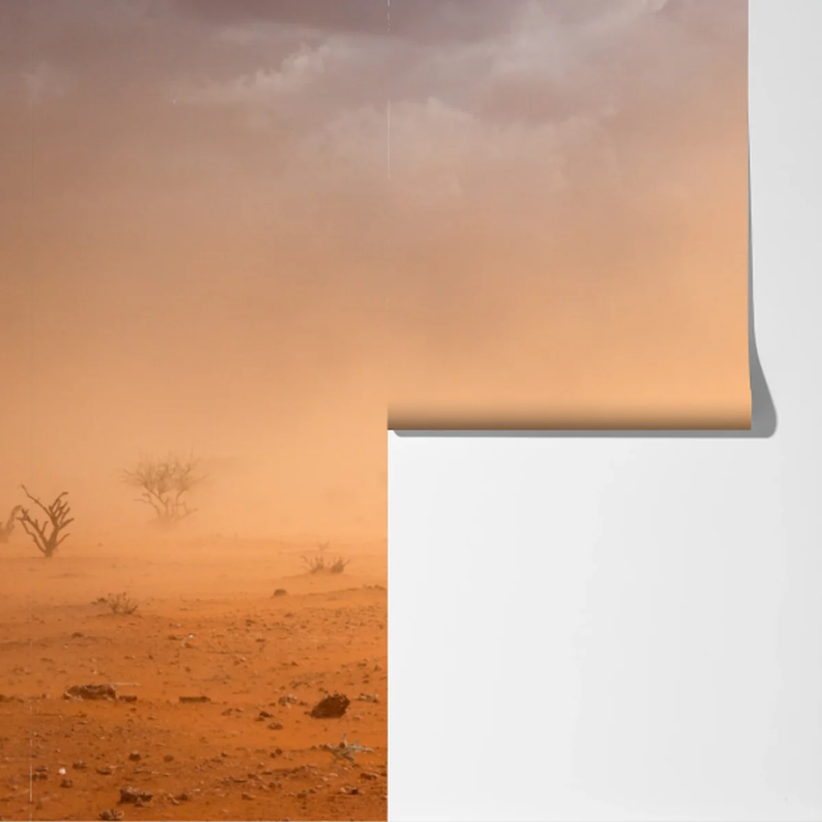 Fototapete sandsturm über Dollo Ado, Äthiopien Fototapete sandsturm über Dollo Ado, Äthiopien