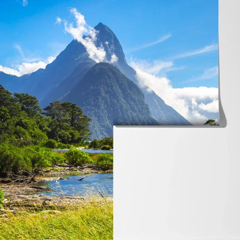 Fototapete malerische berglandschaft am fjord Fototapete malerische berglandschaft am fjord