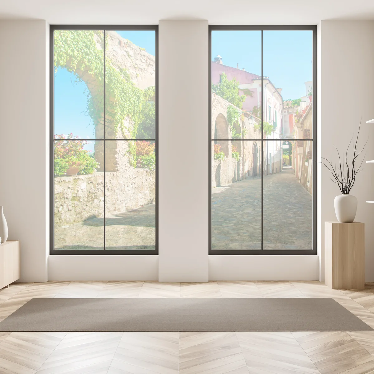 Fensteraufkleber sonnige bögen in Ravello Fensteraufkleber sonnige bögen in Ravello