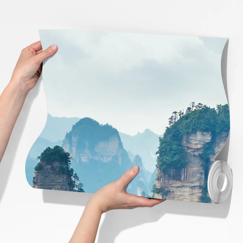 Fototapeta mgliste filary górskie Fototapeta mgliste filary górskie