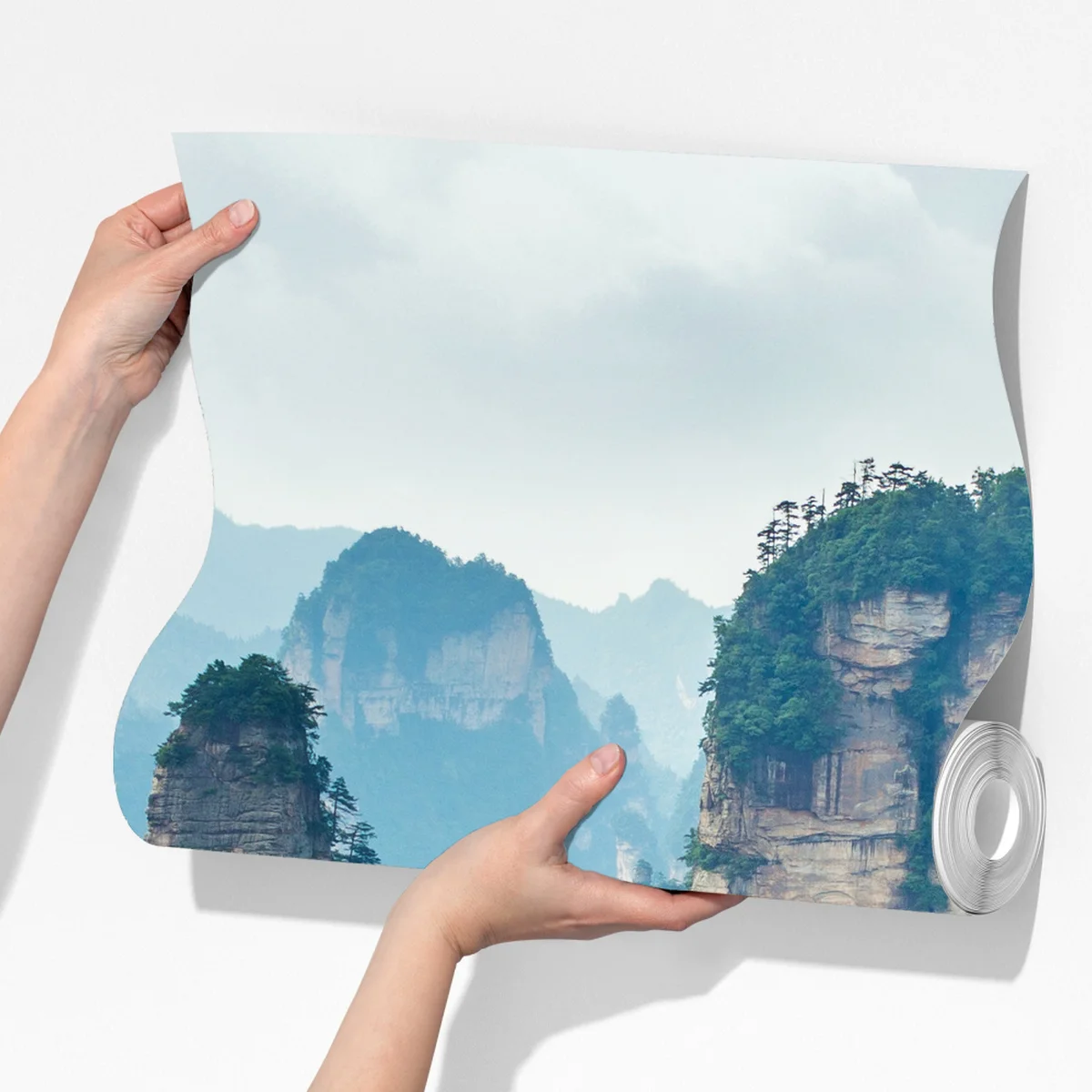 Fototapeta mgliste filary górskie Fototapeta mgliste filary górskie