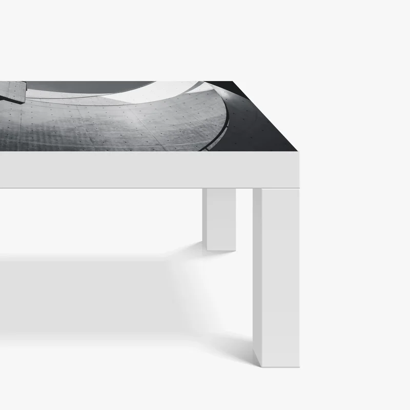 Tischaufkleber und Schreibtischaufkleber geschwungene beton-spiraltreppe