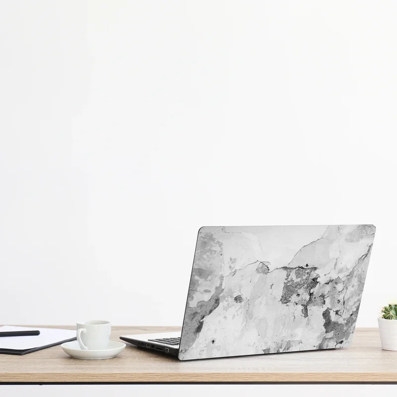 Laptop-Aufkleber verwitterter putz in grautönen