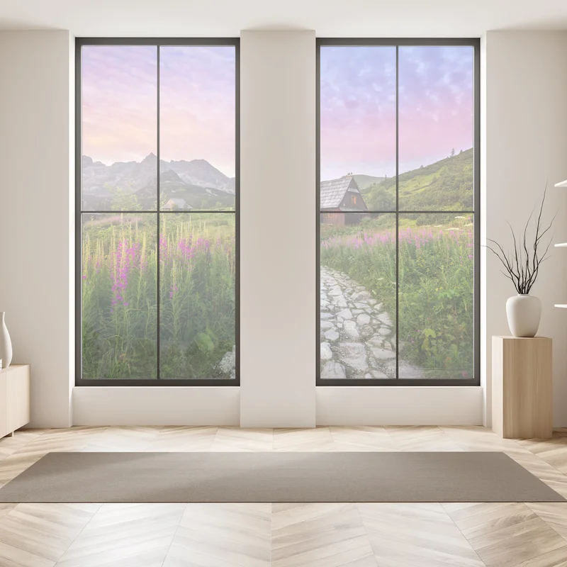 Fensteraufkleber sonnenaufgang über Hala Gasienicowa