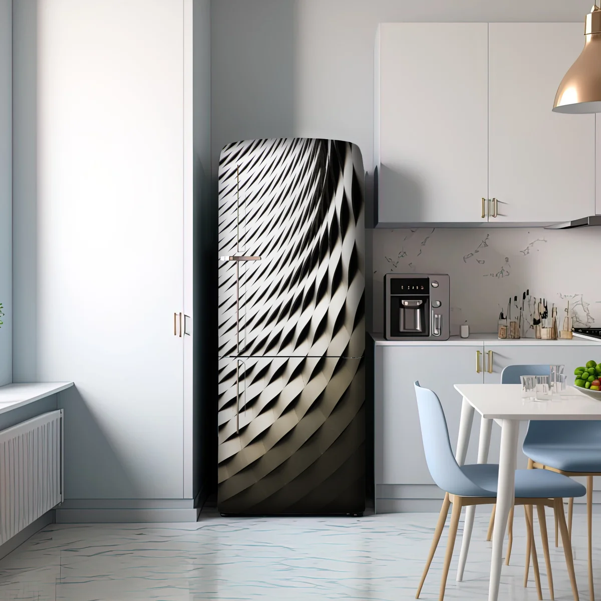 Kühlschrankaufkleber modernes geometrisches architekturmuster Kühlschrankaufkleber modernes geometrisches architekturmuster
