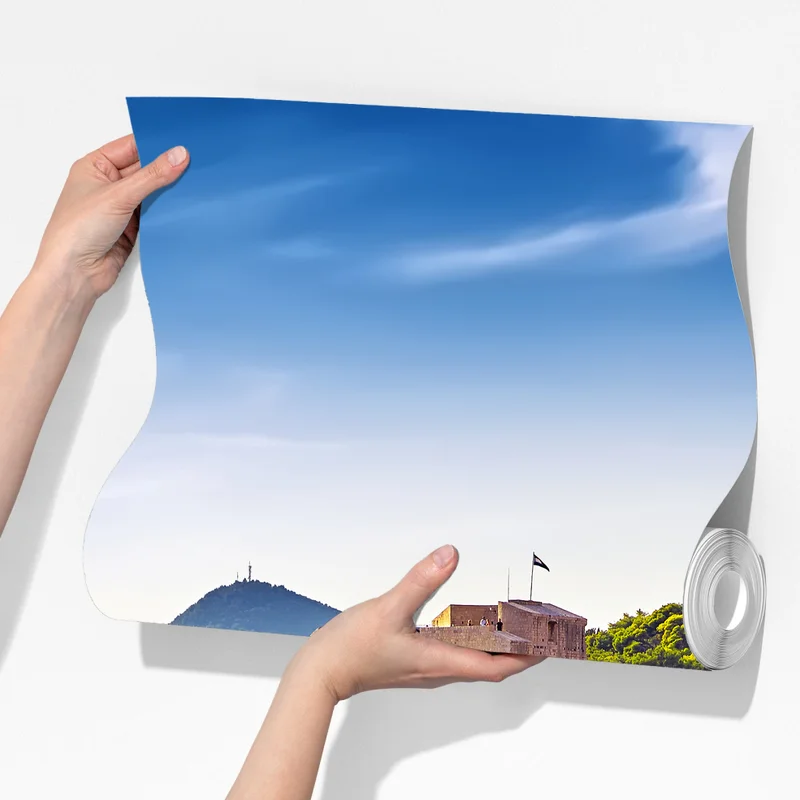 Fototapeta Dubrownik widok na nadmorską fortecę Fototapeta Dubrownik widok na nadmorską fortecę