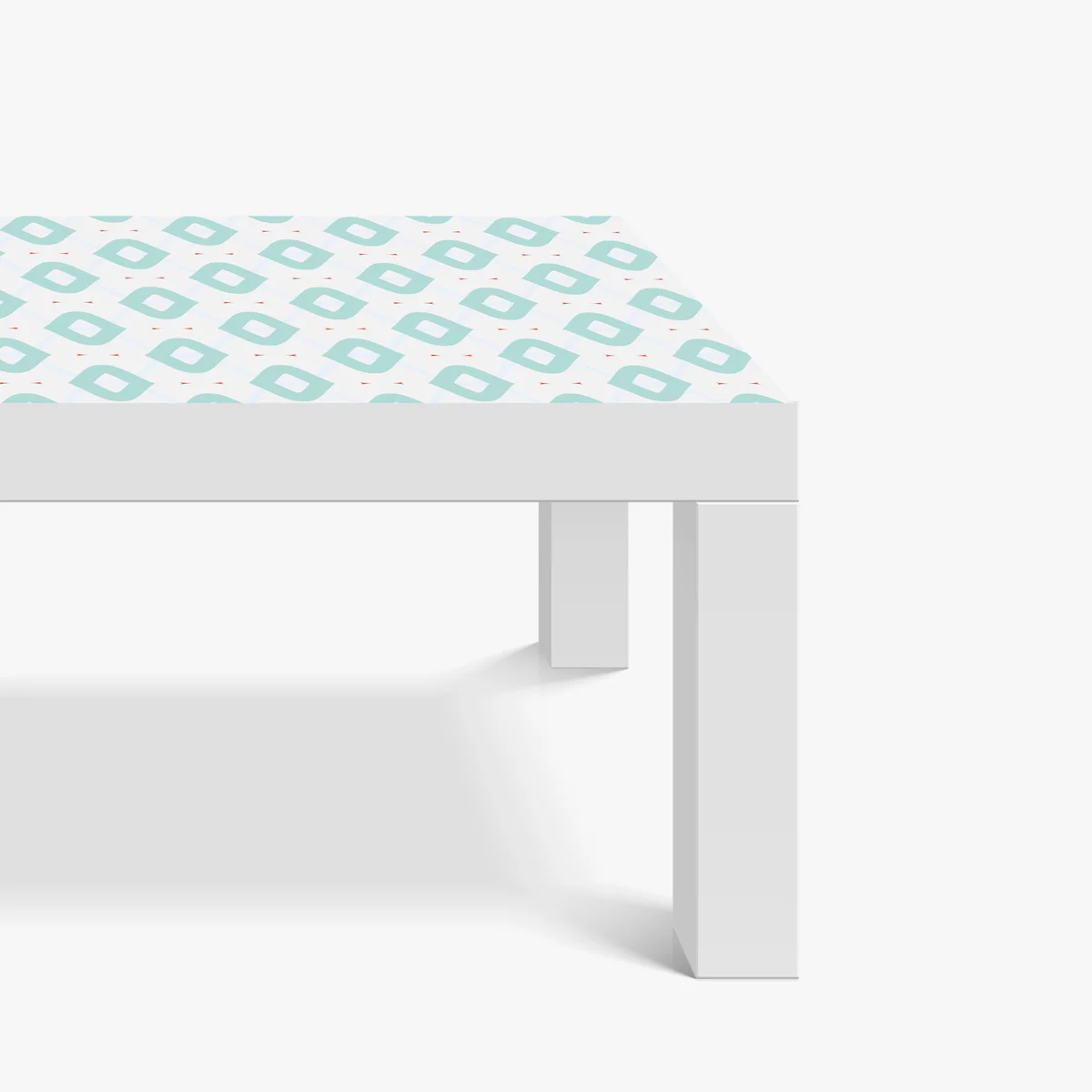 Tischaufkleber und Schreibtischaufkleber türkis geometrisches rautenmuster Tischaufkleber und Schreibtischaufkleber türkis geometrisches rautenmuster
