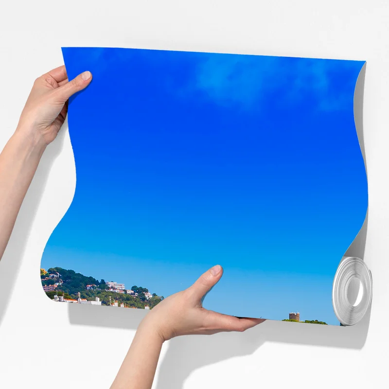 Fototapete sonniges mediterranes küstendorf Fototapete sonniges mediterranes küstendorf