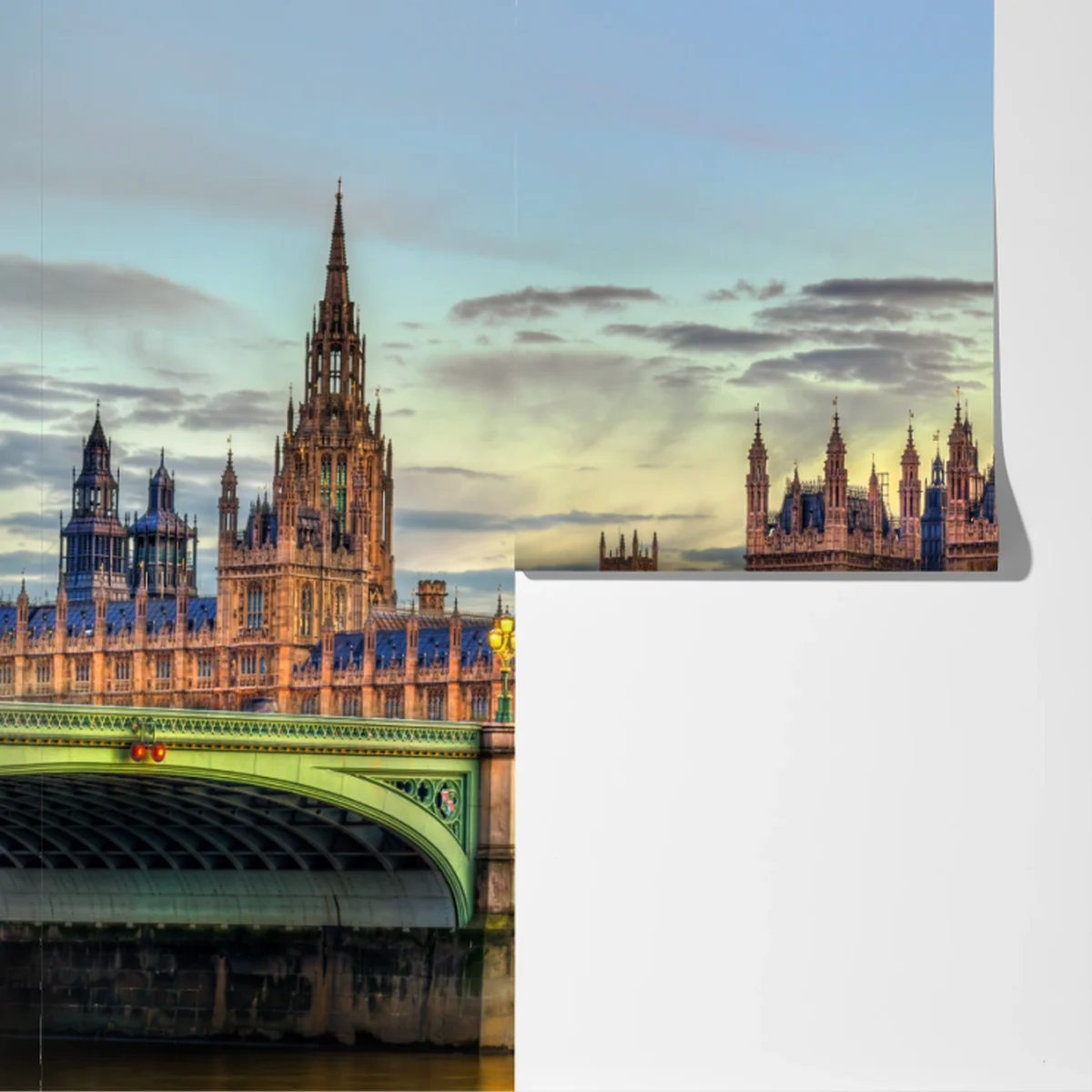 Fototapeta zachód słońca nad Londynem: Big Ben i Pałac Westminsterski Fototapeta zachód słońca nad Londynem: Big Ben i Pałac Westminsterski